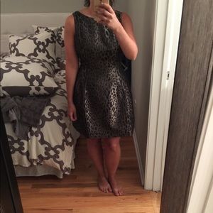 Leopard print cocktail dress . Size medium.